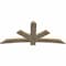 Ekena Millwork Alberta Rough Sawn Timber Gable Bracket, Douglas Fir, 72"W x 33"H x 2"D x 6"F, 11/12 Pitch GBW072X33X0206ALB00RDF - alternate 2